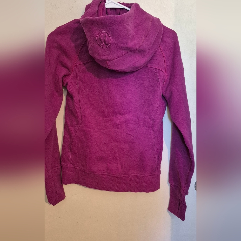 Lululemon Athletica Regal Plum Scuba Hoodie Sz 4 - Picture 7 of 8